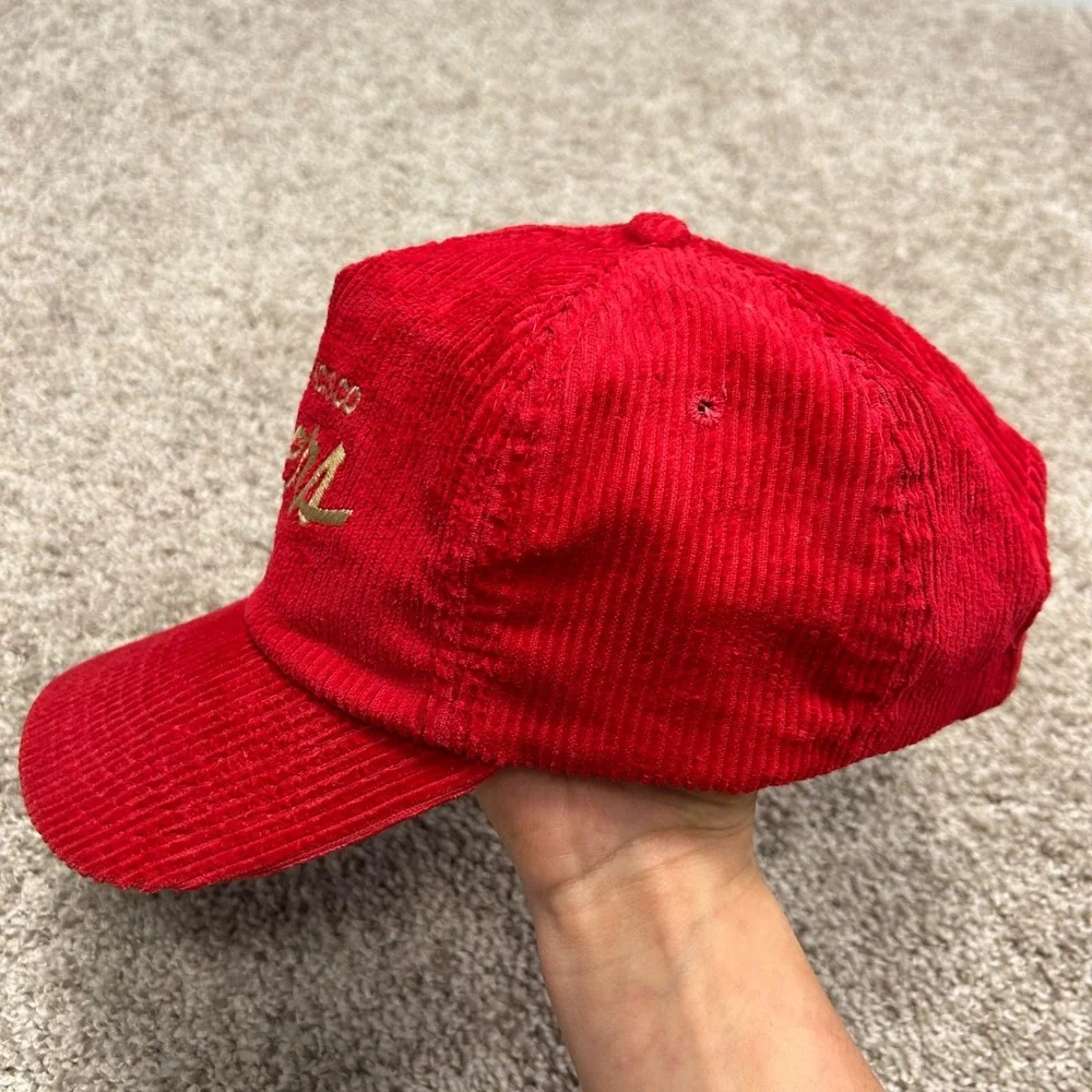 Vintage San Francisco 49ers Script Corduroy Hat The Cord Sport‎ Specialties NFL
